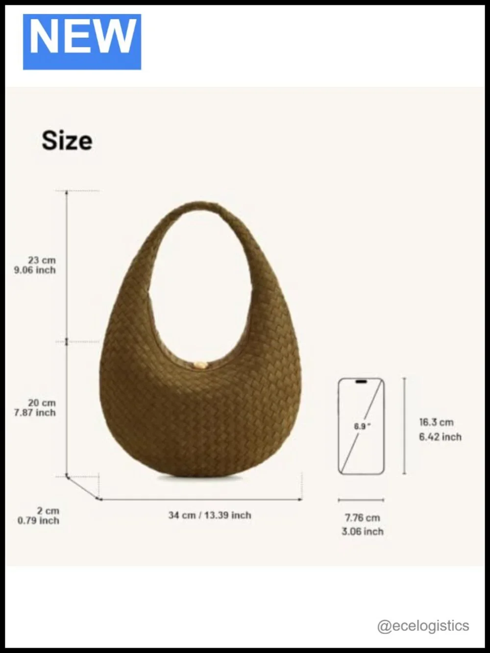 Faux Suede Woven Hobo Shoulder Bag for Women